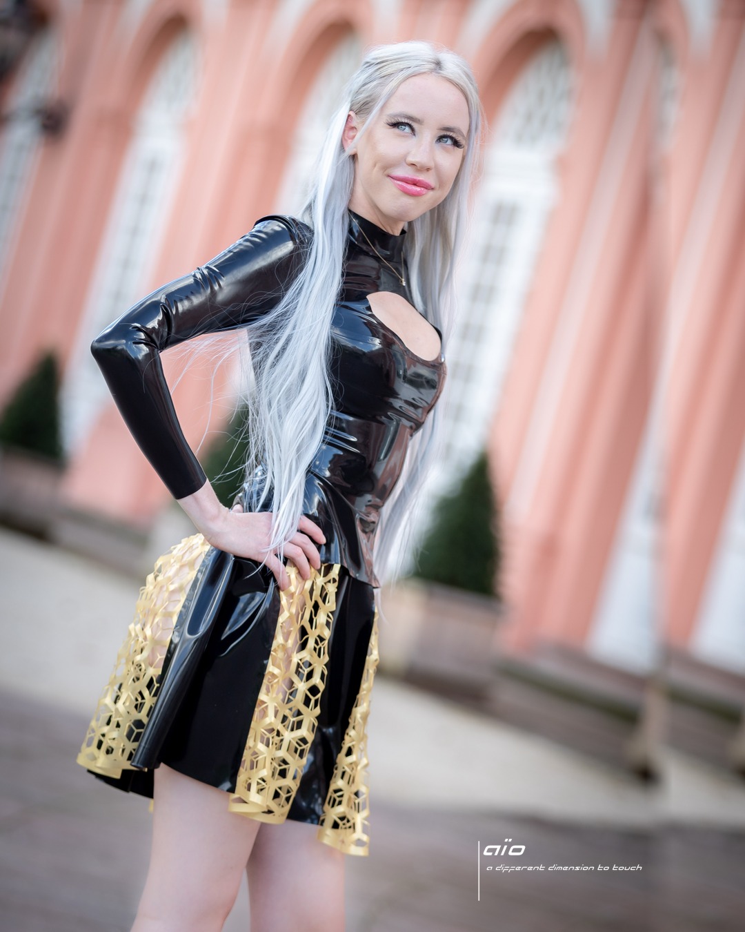 mesh skirt, getragen von Blondemodelgirl, Foto: fetish.art.photography